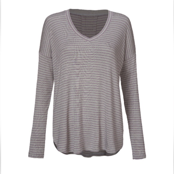 CAbi Tops - Cabi Plum Tee, Size Large, Pewter/purple, NWOT
